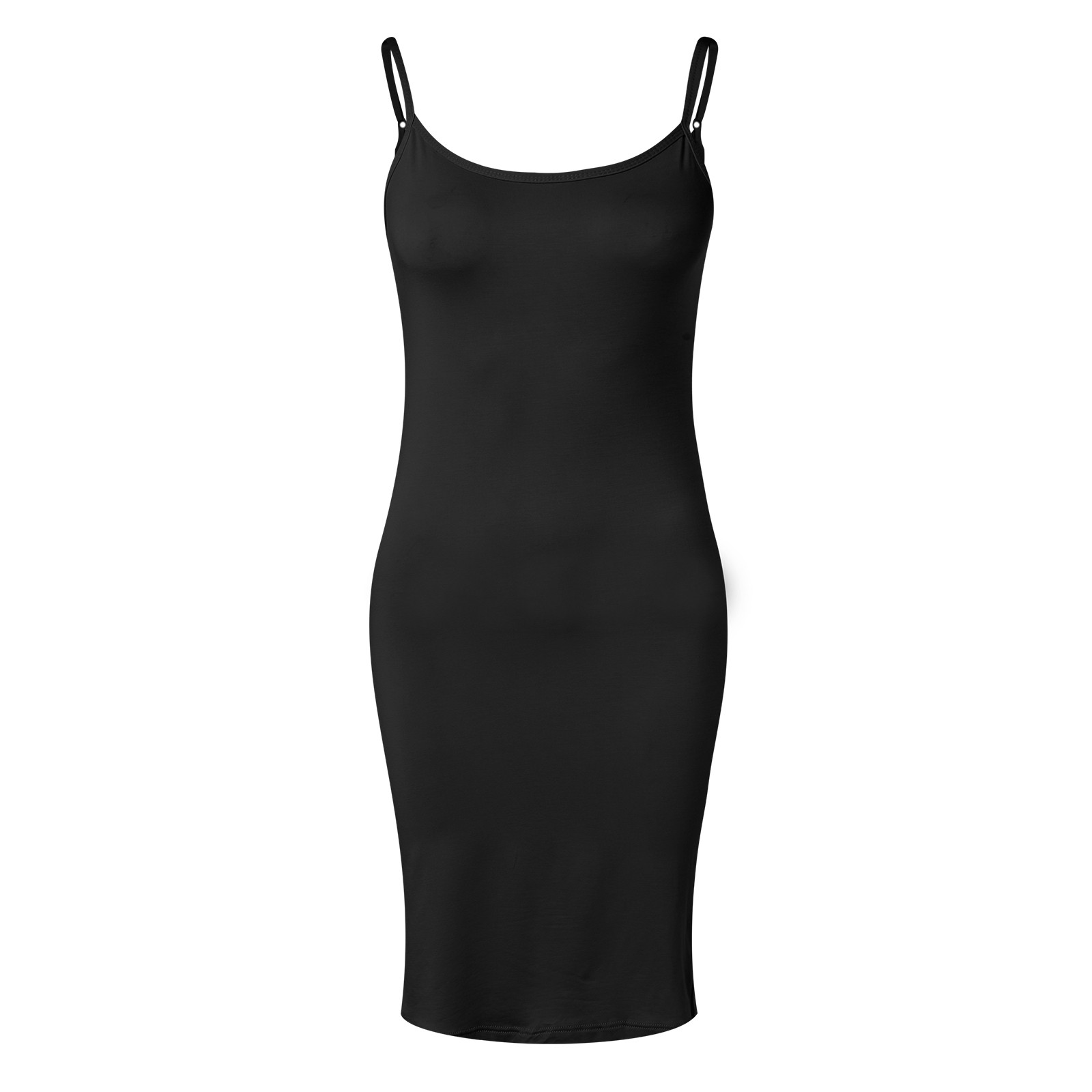 thumbnail image 5 of Vestido camisola largo de mujer - Mezcla de viscosa, tirantes ajustables, largo por debajo de la rodilla, 5 of 5